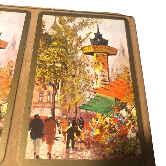 VTG Congress Playing Cards Artsy Motiff 2 Sets Complete New Open Box Cel-U-Tone - Picture 4 of 5